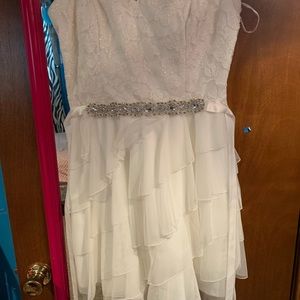 White cocktail dress